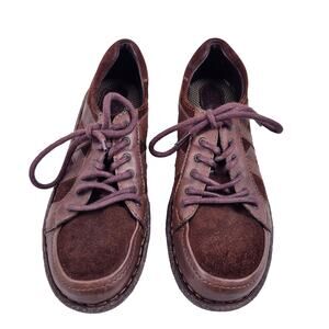 Born Sommer Brown Leather Women 9M Oxford Casual Comfort Shoes D12726